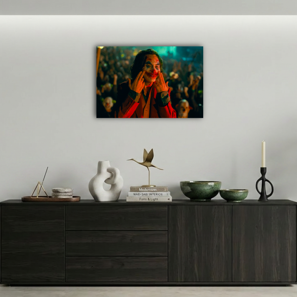 Joker Kanlı Gülümseme Metal Poster
