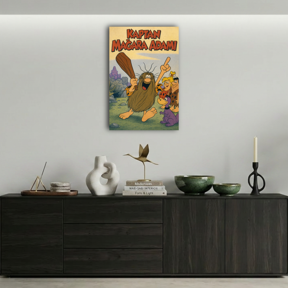 Kaptan Mağara Adamı Metal Poster