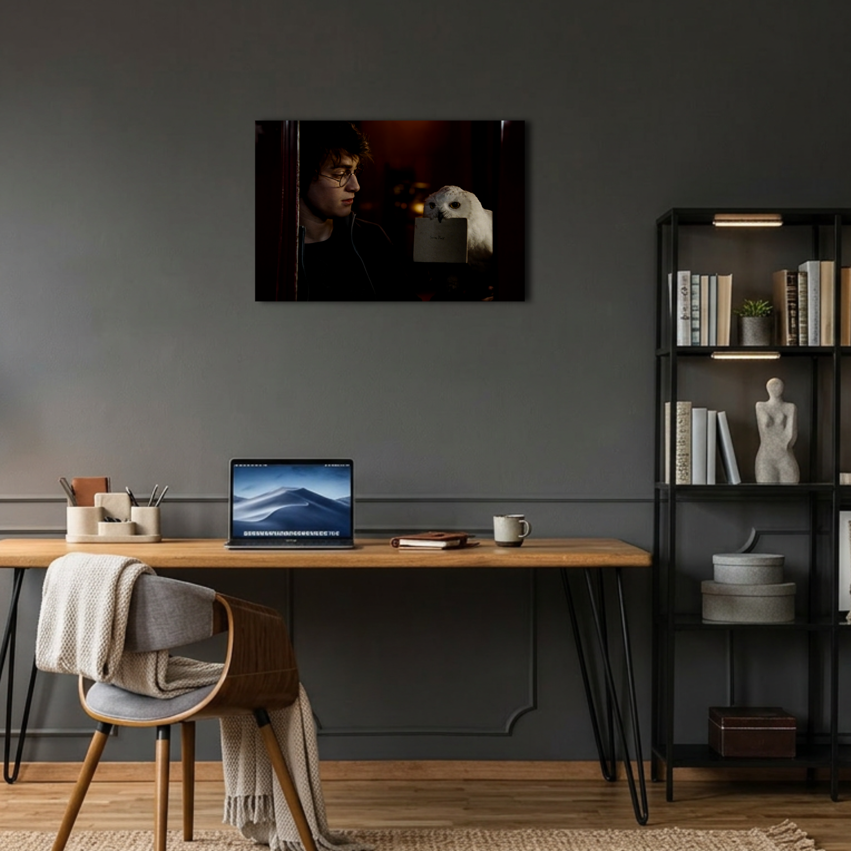 Harry Potter ve Hedwig Sirius Black Mektubu Metal Poster
