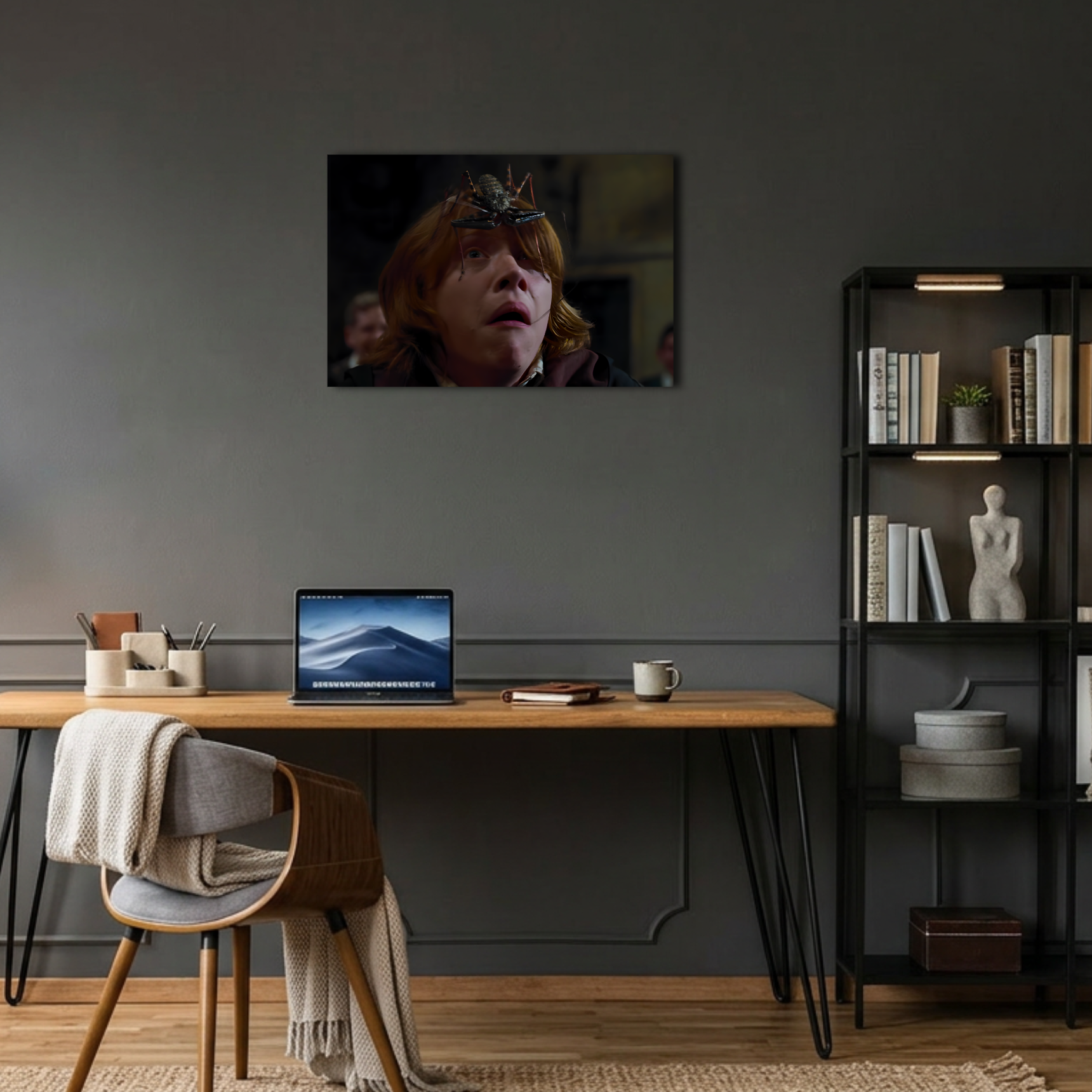 Harry Potter Ron Weasley ve Örümcek Sahnesi Metal Poster