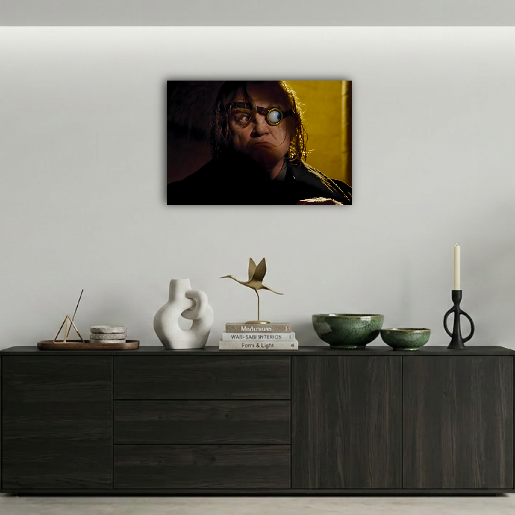 Harry Potter Deli Göz Moody Portresi Metal Poster