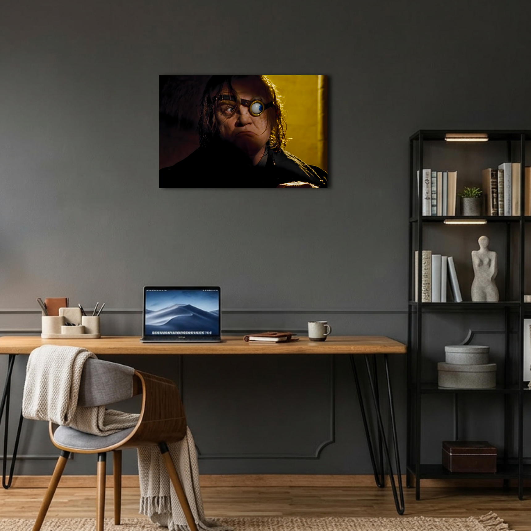 Harry Potter Deli Göz Moody Portresi Metal Poster