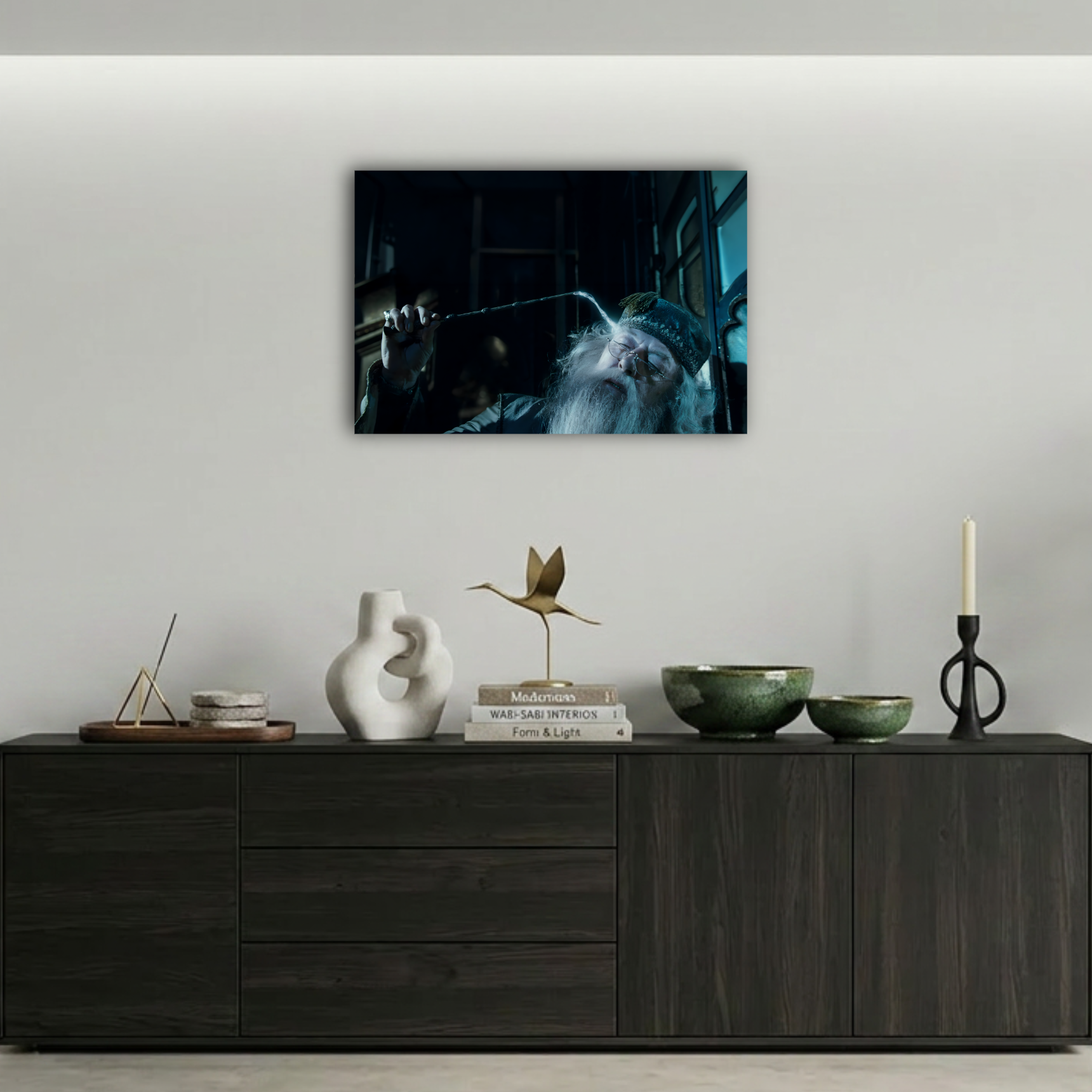 Harry Potter Dumbledore Düşünseli Sahnesi Metal Poster