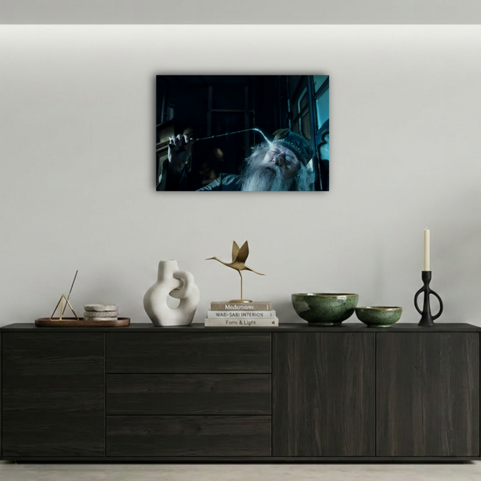 Harry Potter Dumbledore Düşünseli Sahnesi Metal Poster