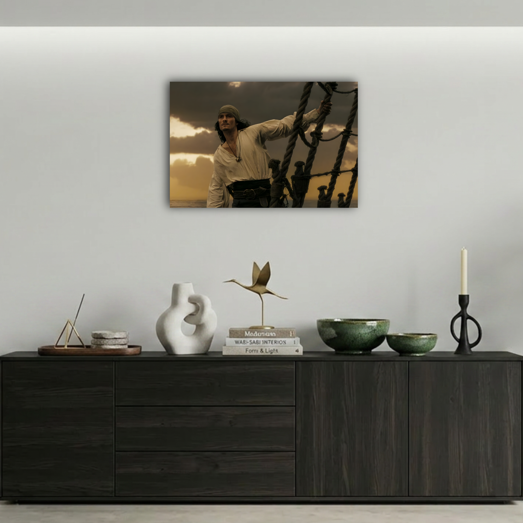 Will Turner Gemi Sahnesi Metal Poster