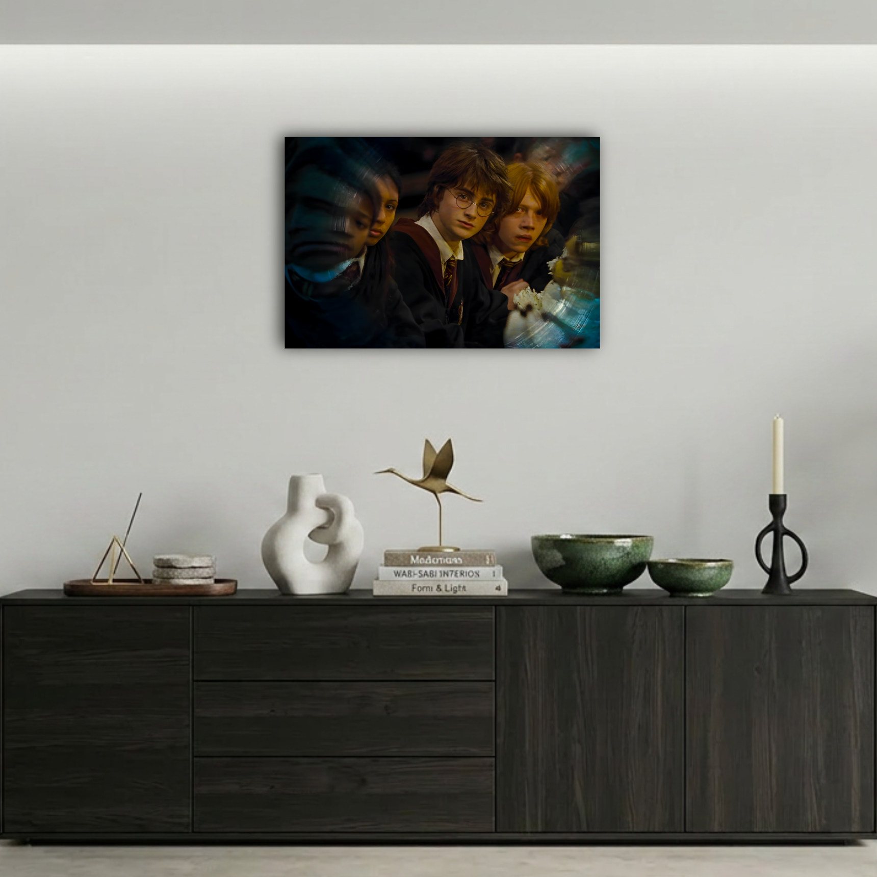 Harry Potter ve Ron Karanlık Sanatlar Dersi Metal Poster