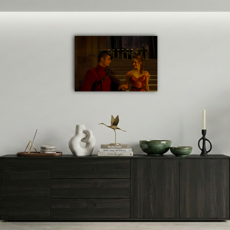 Harry Potter Hermione ve Viktor Noel Balosu Metal Poster