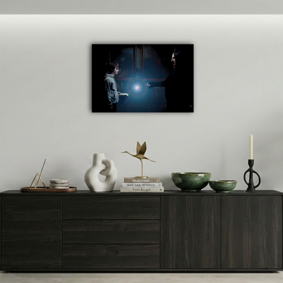 Harry Potter ve Snape Çapulcu Haritası Metal Poster