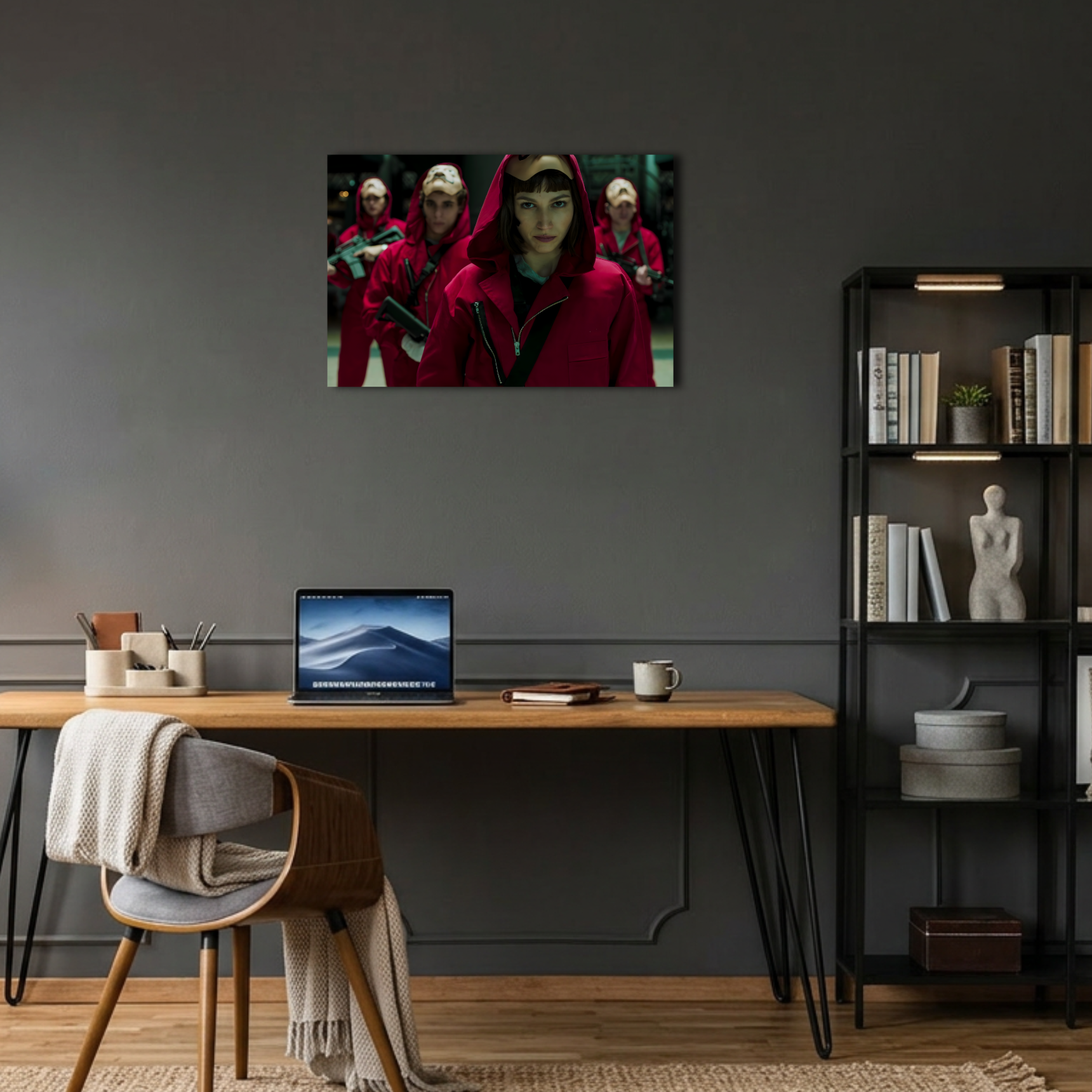 La Casa de Papel Tokyo ve Ekip Metal Poster