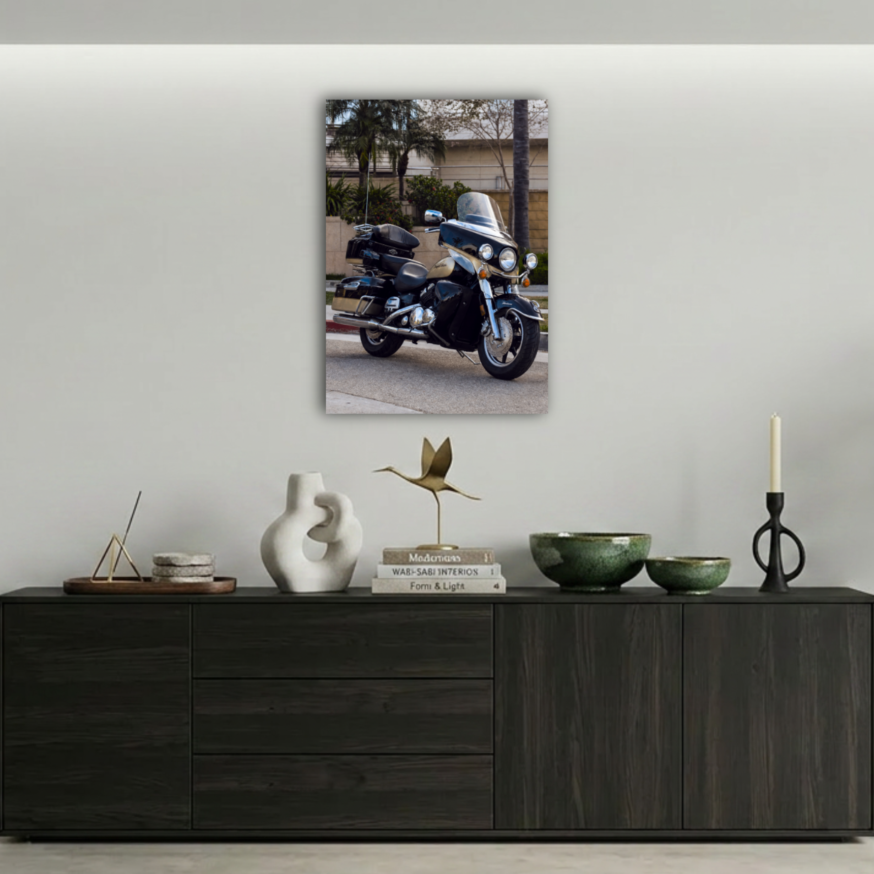 Yamaha Royal Star Venture Touring Motosiklet Metal Poster