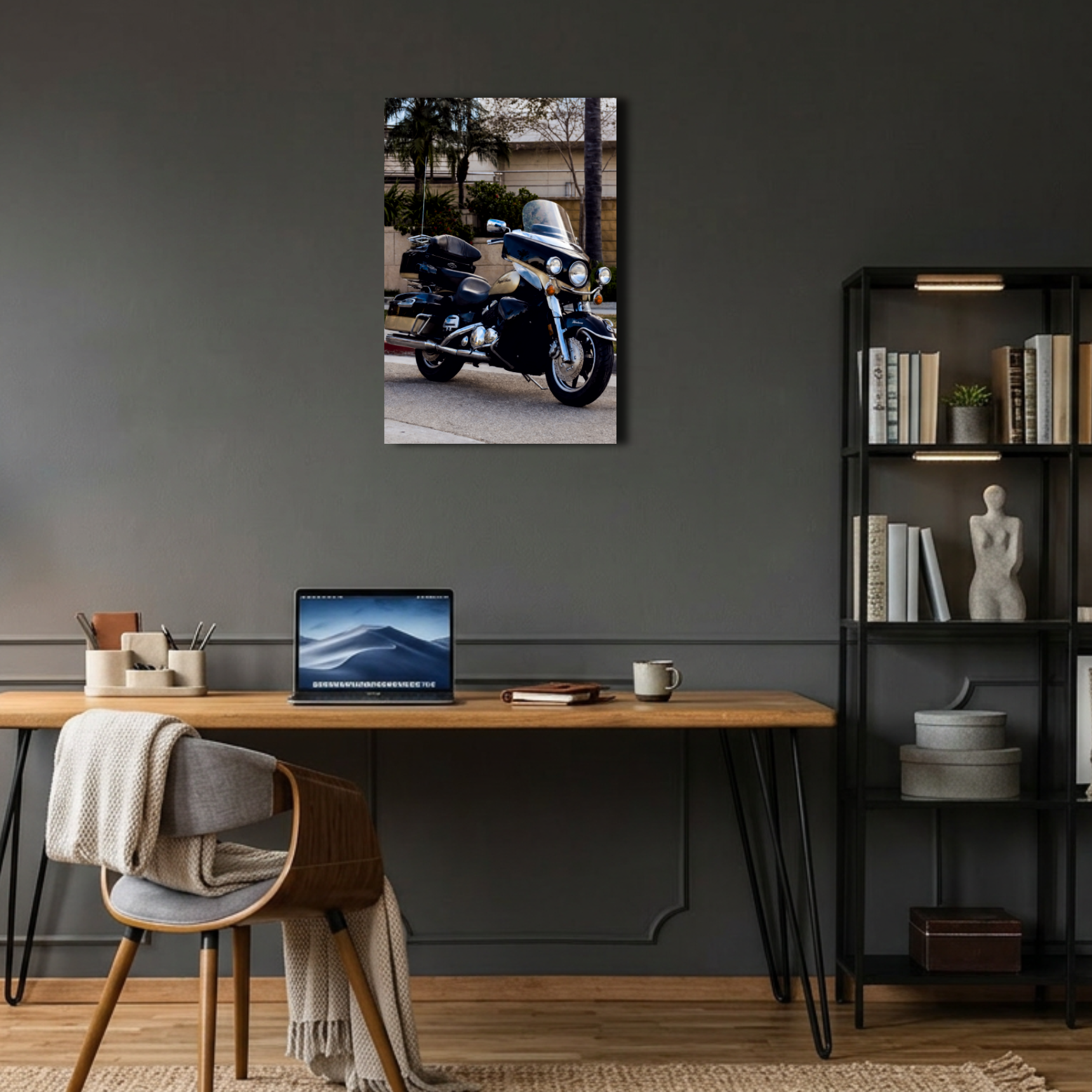 Yamaha Royal Star Venture Touring Motosiklet Metal Poster