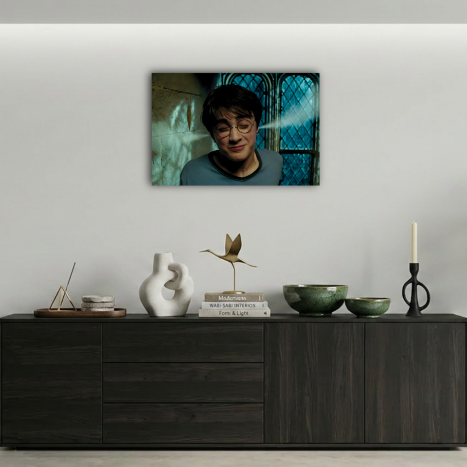 Harry Potter Kulaktan Buhar Çıkan Sahne Metal Poster