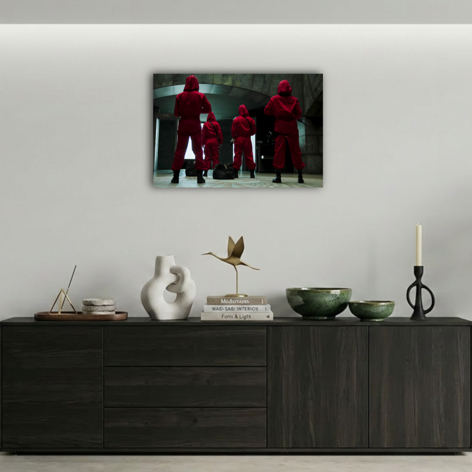 La Casa de Papel Ekip Metal Poster