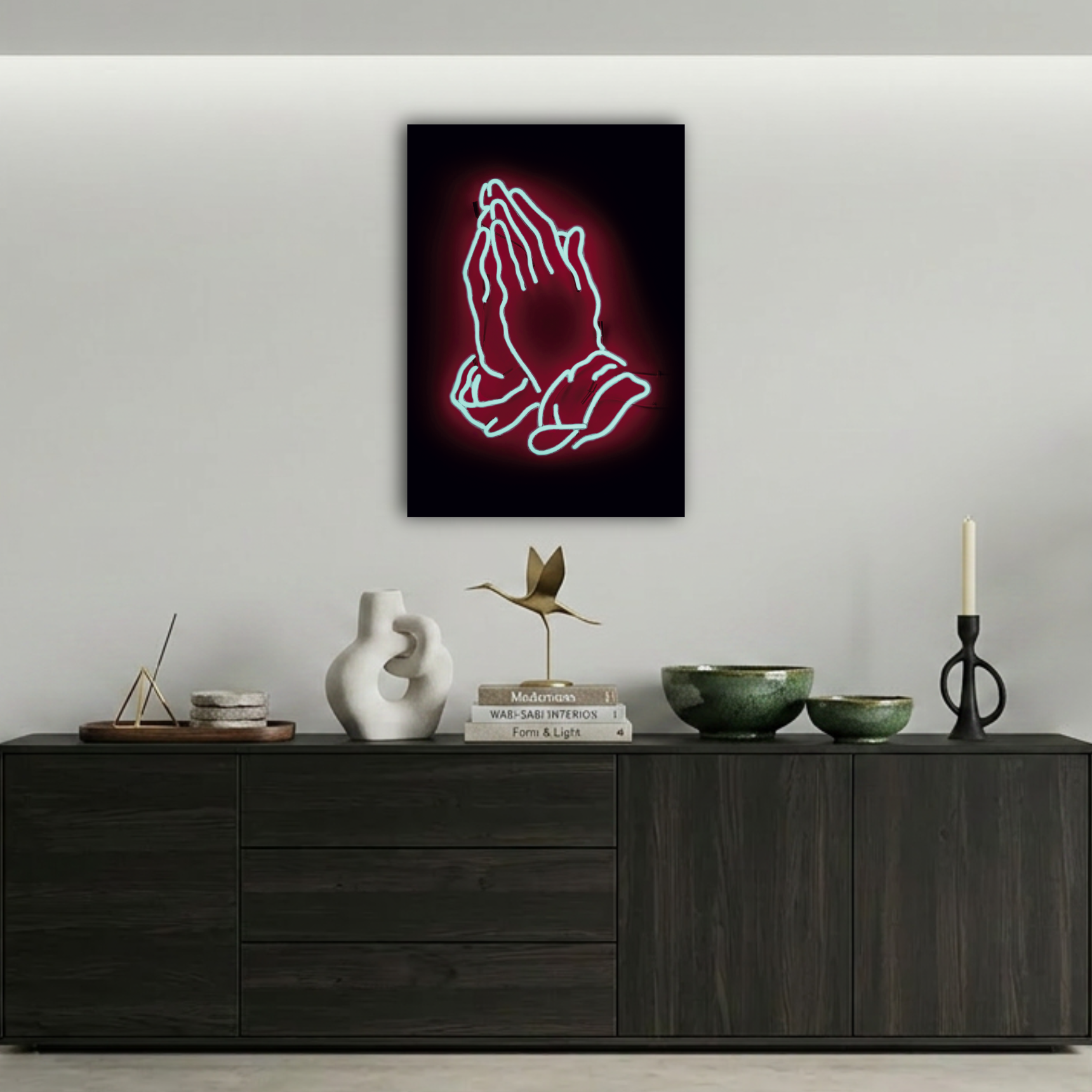 Neon Dua Eden Eller Metal Poster