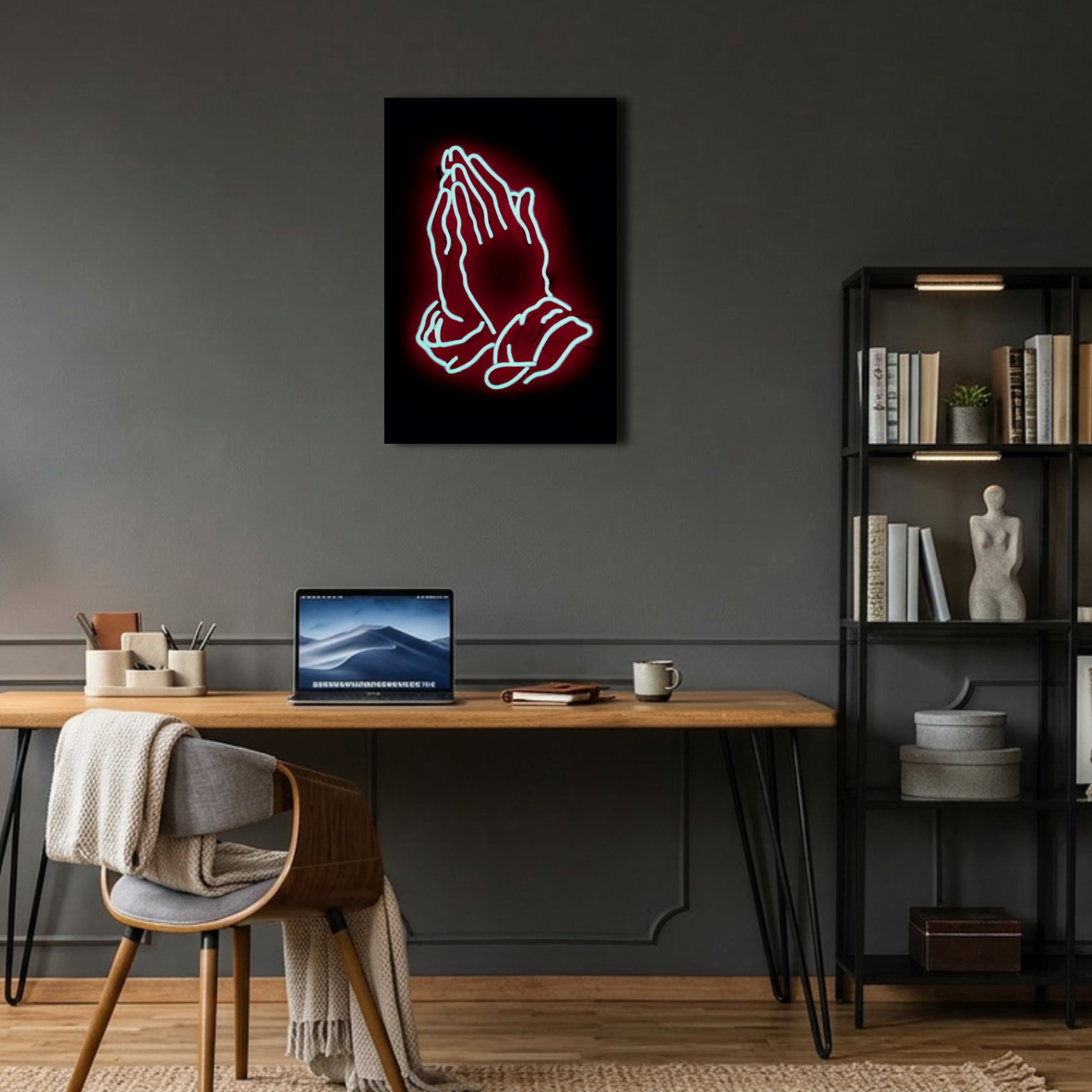 Neon Dua Eden Eller Metal Poster