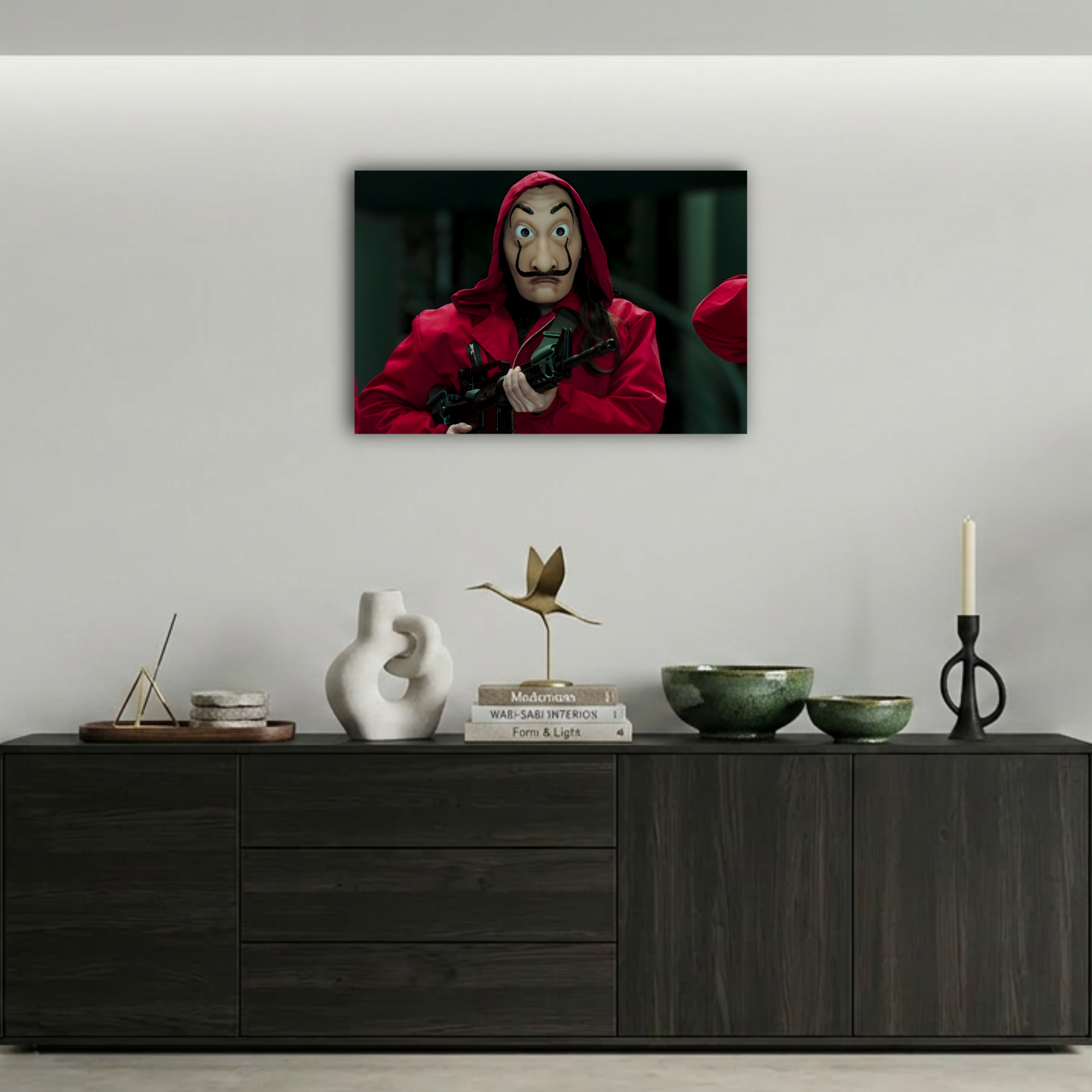 La Casa de Papel Dali Maskeli Soyguncu Metal Poster